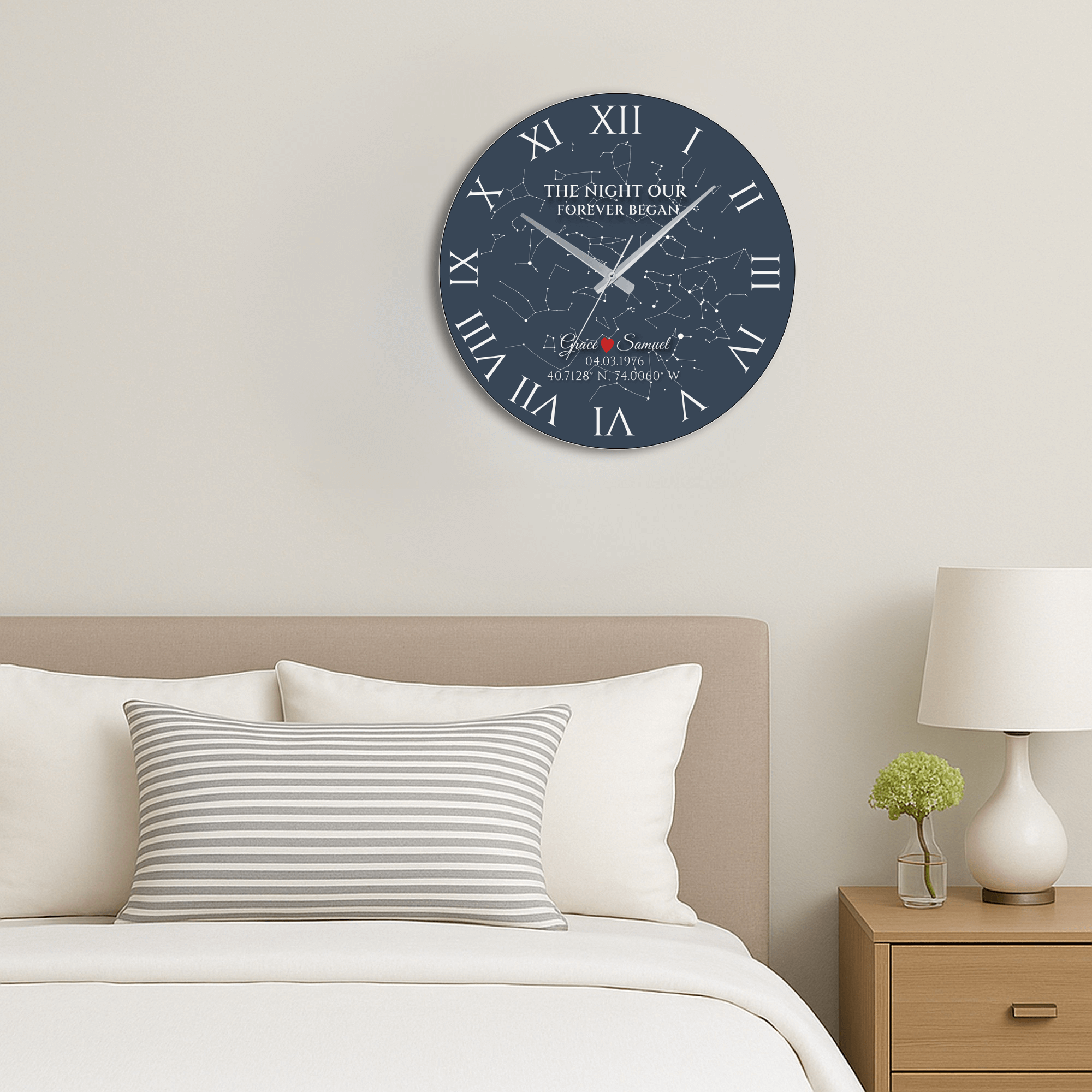 Personalized Engraved Wine Glass Set - Elegant Stemware, Perfect for Wedding Toasts or Couple's Gifts featuring custom names and a date.